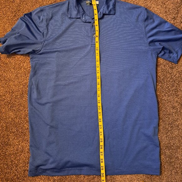 Callaway Men's Opti Dri Short Sleeve Striped Golf Polo Shirt - Picture 7 of 8